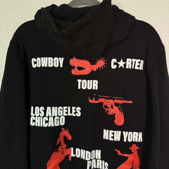 Beyonce Cowboy Carter Tour Jacket Medium Black Zip Up CCT 2025 Concert Merch M - Picture 7 of 11